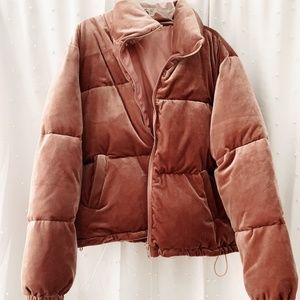 The Impeccable Pig Velvet Puffer Jacket